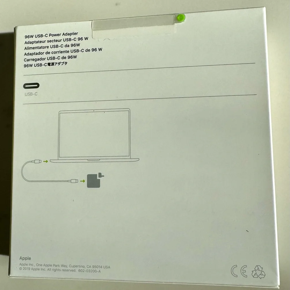 NWT - Apple USB-C 96W Power Adapter